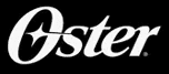 Oster logo in white on a black background.